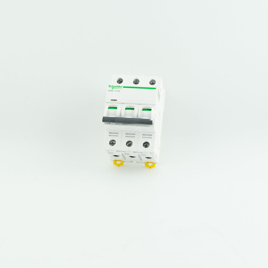Disjoncteur Acti9 iC60N 16A 3P Courbe C Schneider Electric - A9F77316 C60N C