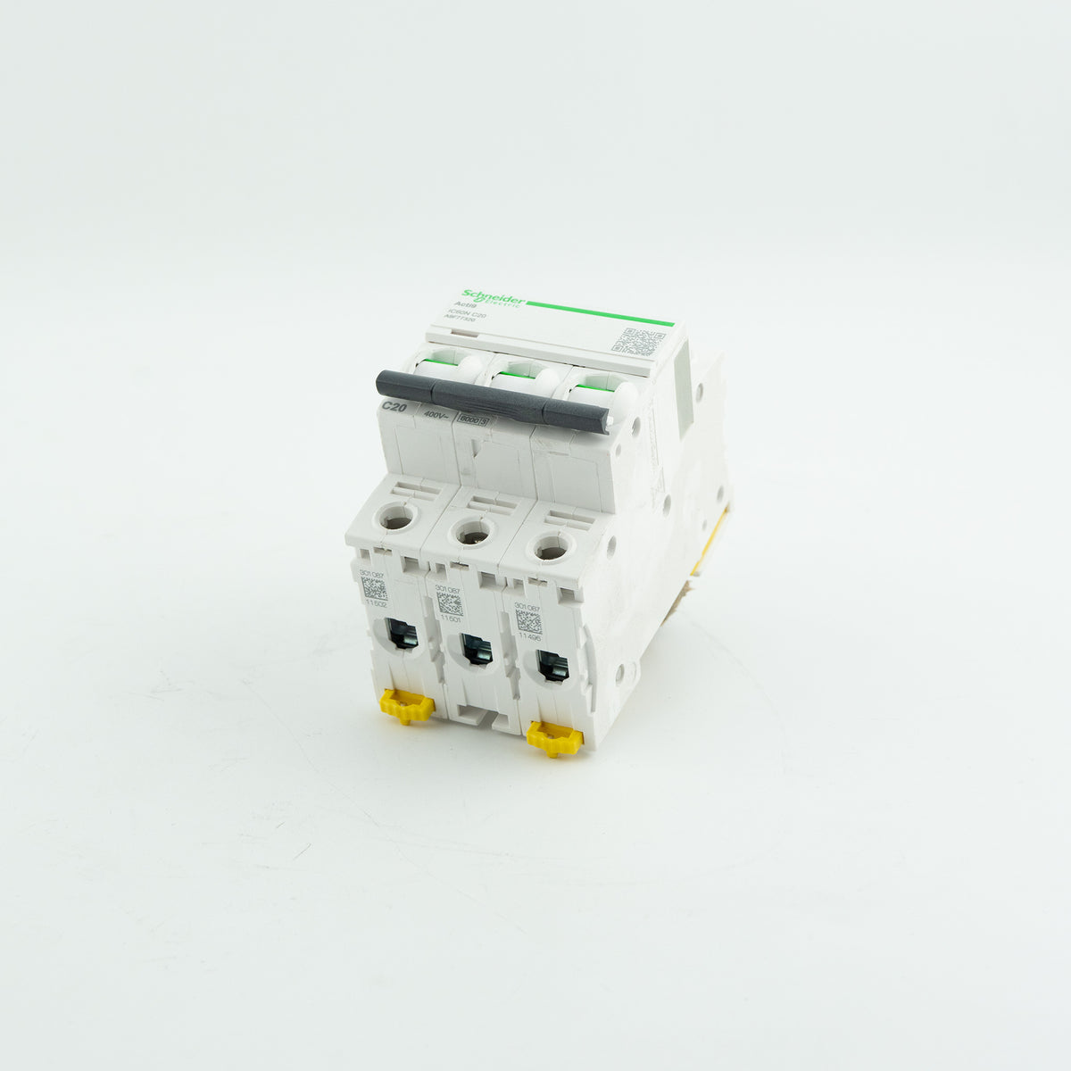 Disjoncteur Schneider Electric Acti9 iC60N 3P 20A Courbe C A9F77320 - A9F77320 C60N C