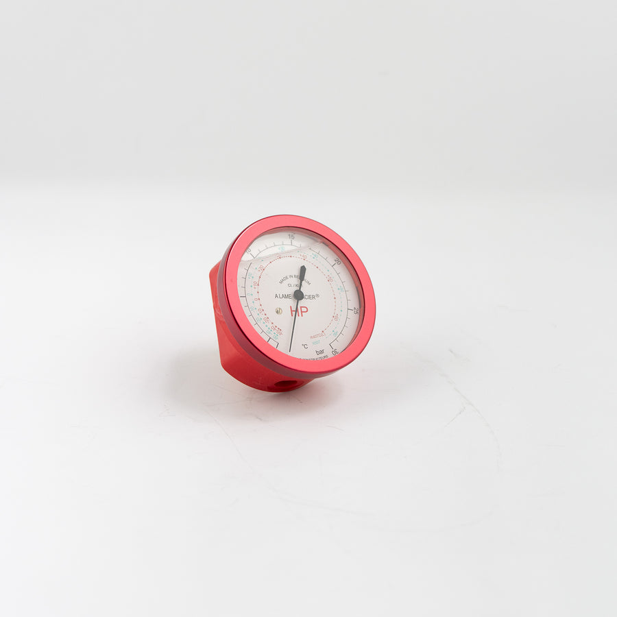Manomètre à bain d'huile Ø 60 mm R407C 1/4 SAE Arrière Pecomark - MA1002A14S-7497LG-R407C
