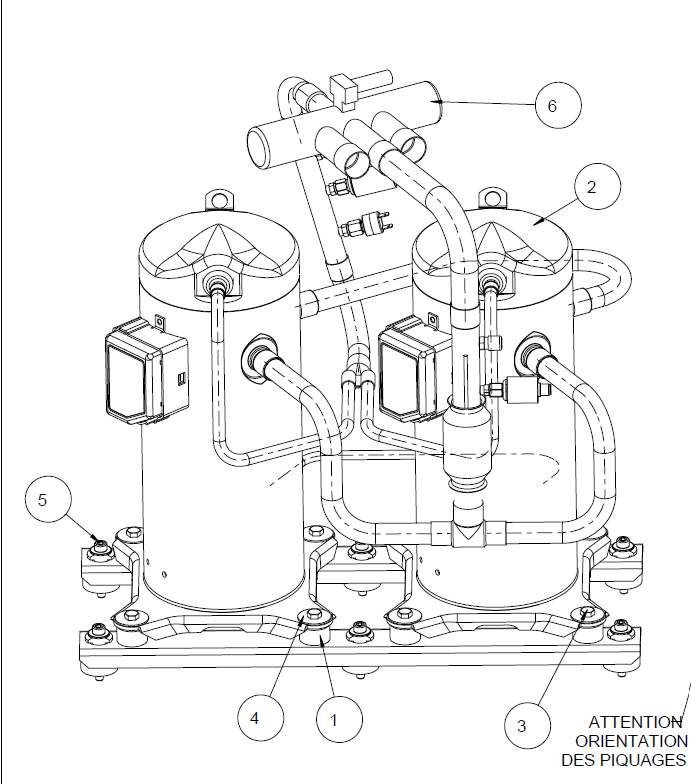 Tandem compresseurs Copeland Scroll ZP54 Lennox Baltic 3 C-D-BOX - BALTIC 3 C-D-BOX
