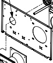 Plaque de montage LXD Systema pour coffrets CBOX DBOX et EBOX - 70WYPL0261 CBOX,DBOX,EBOX